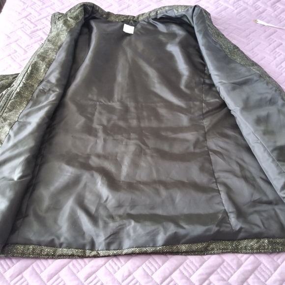 J Jill Puffer Vest Balsam Herringbone Full Zip Womens  Green 4X Plus - Picture 11 of 12